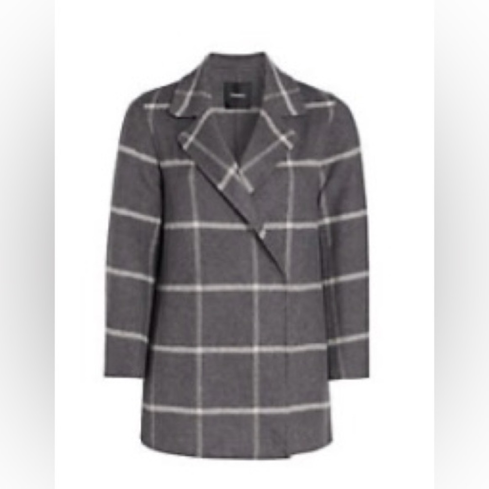 Theory Clairene wool-cashmere coat, grey